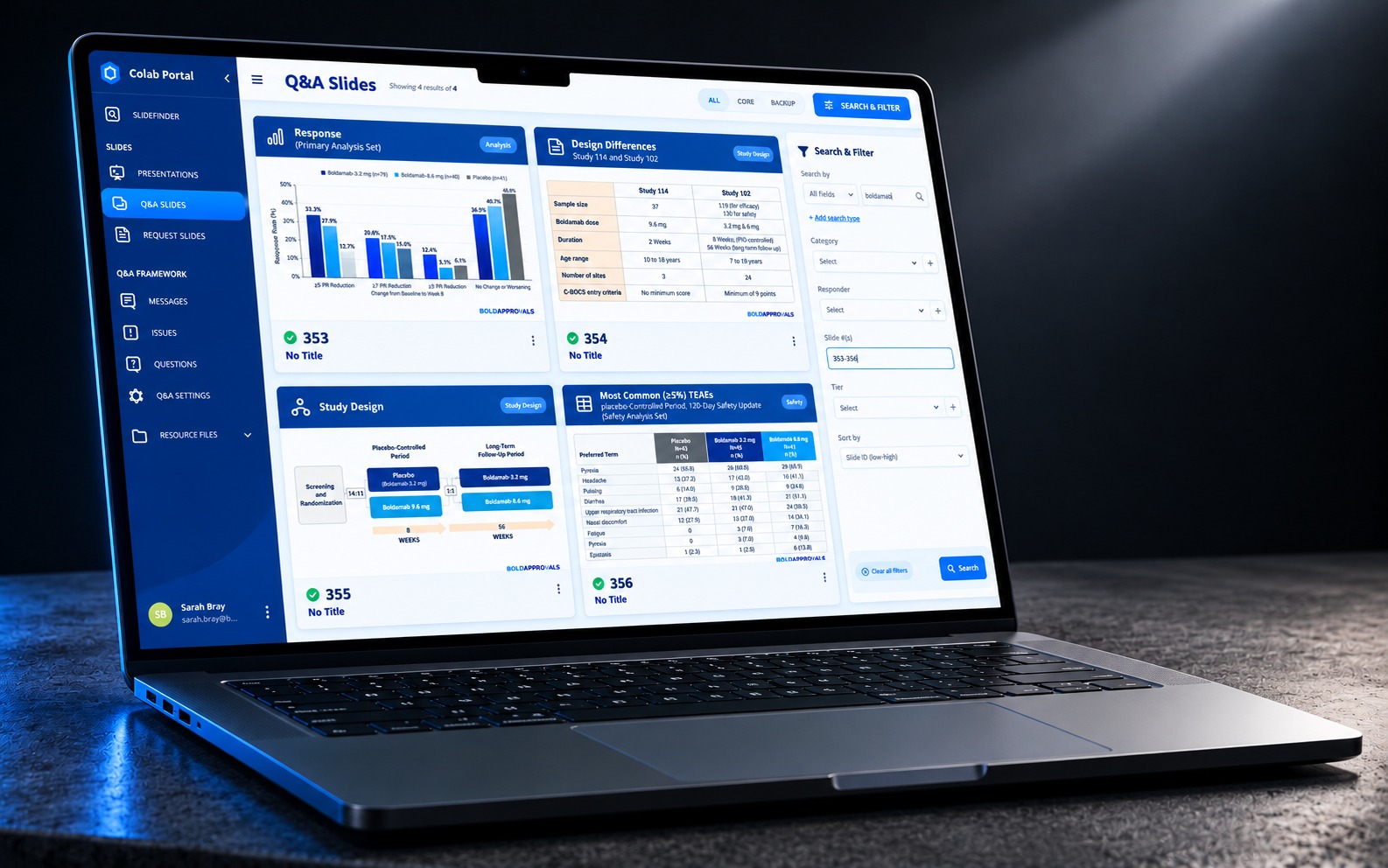 CoLab Portal product mockup