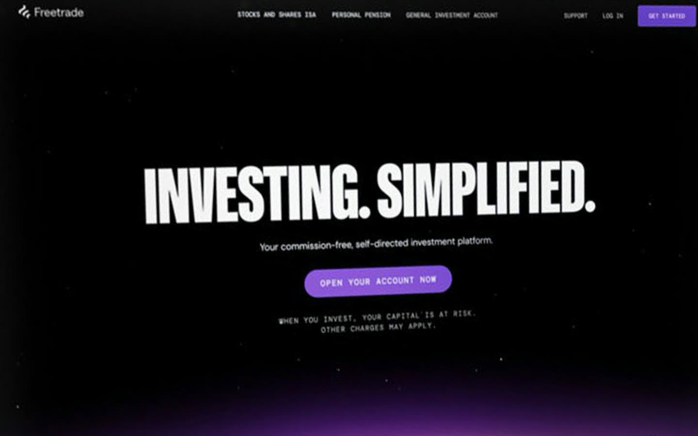 Freetrade website